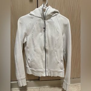 White Lululemon Scuba Full Zip